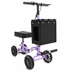 FVZZIN Knee Scooter For Adults - Lightweight Walker For Foot Injury