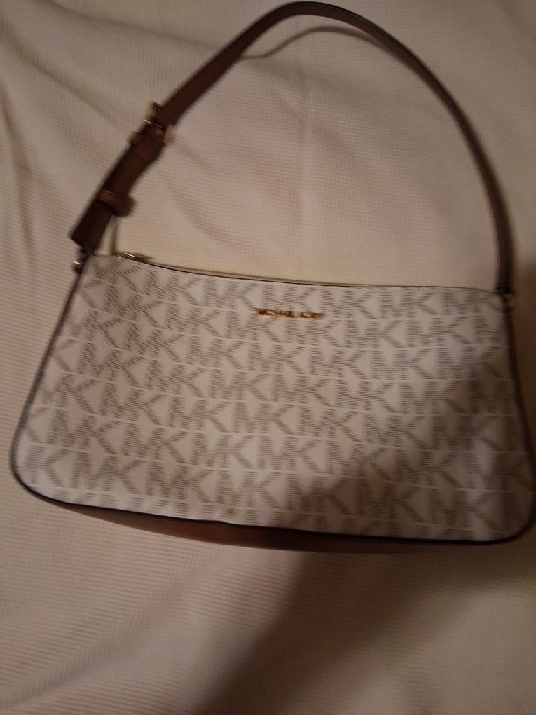 Michael KORS white Leather Handbag