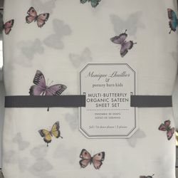 Monique Lhuillier Pottery Barn Sheet Set - Butterfly 