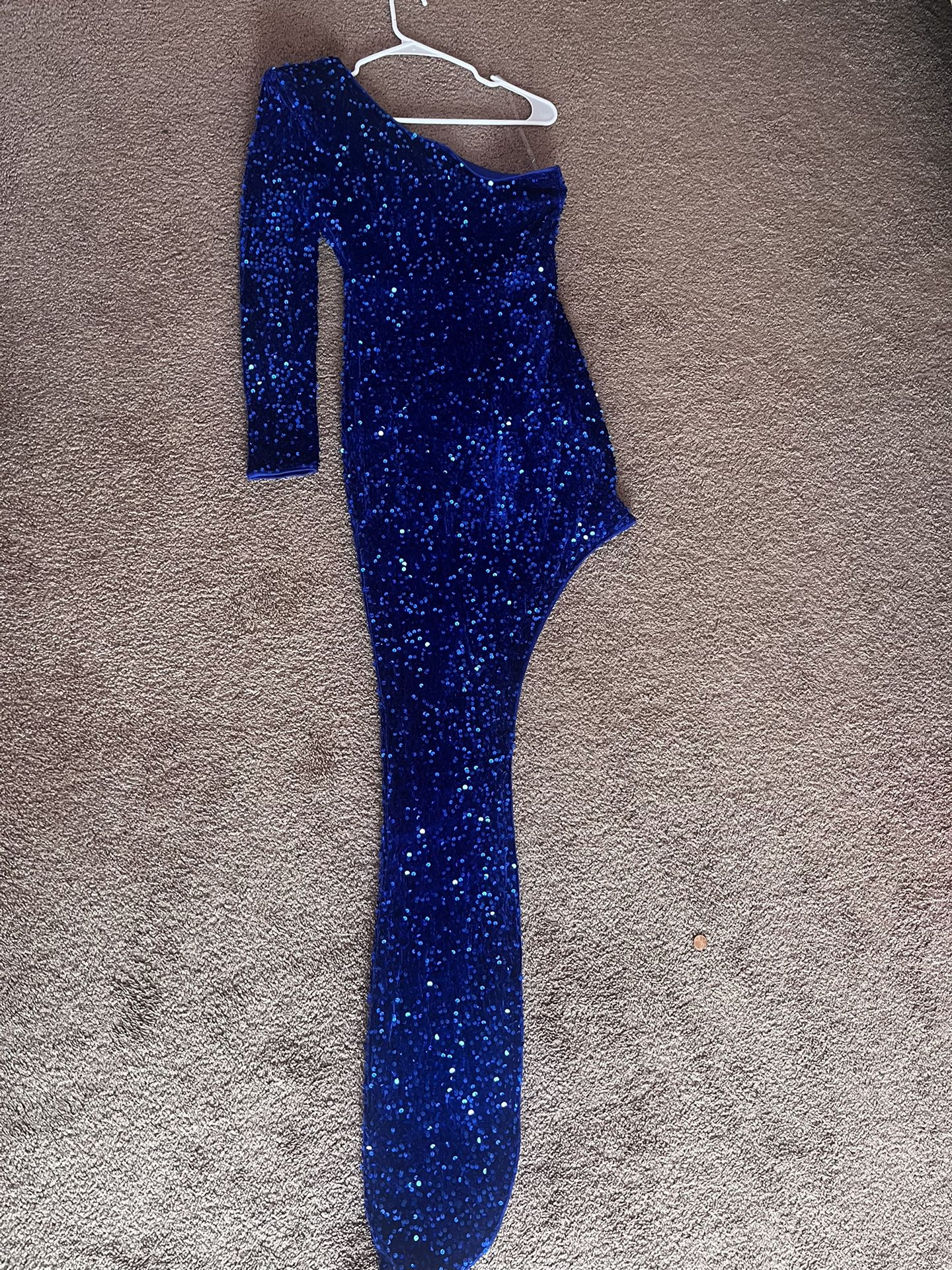 sequin blue dress BRAND NEW