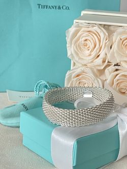 Tiffany & Co. Somerset Mesh Bracelet in Sterling Silver $850 with Tiffany box