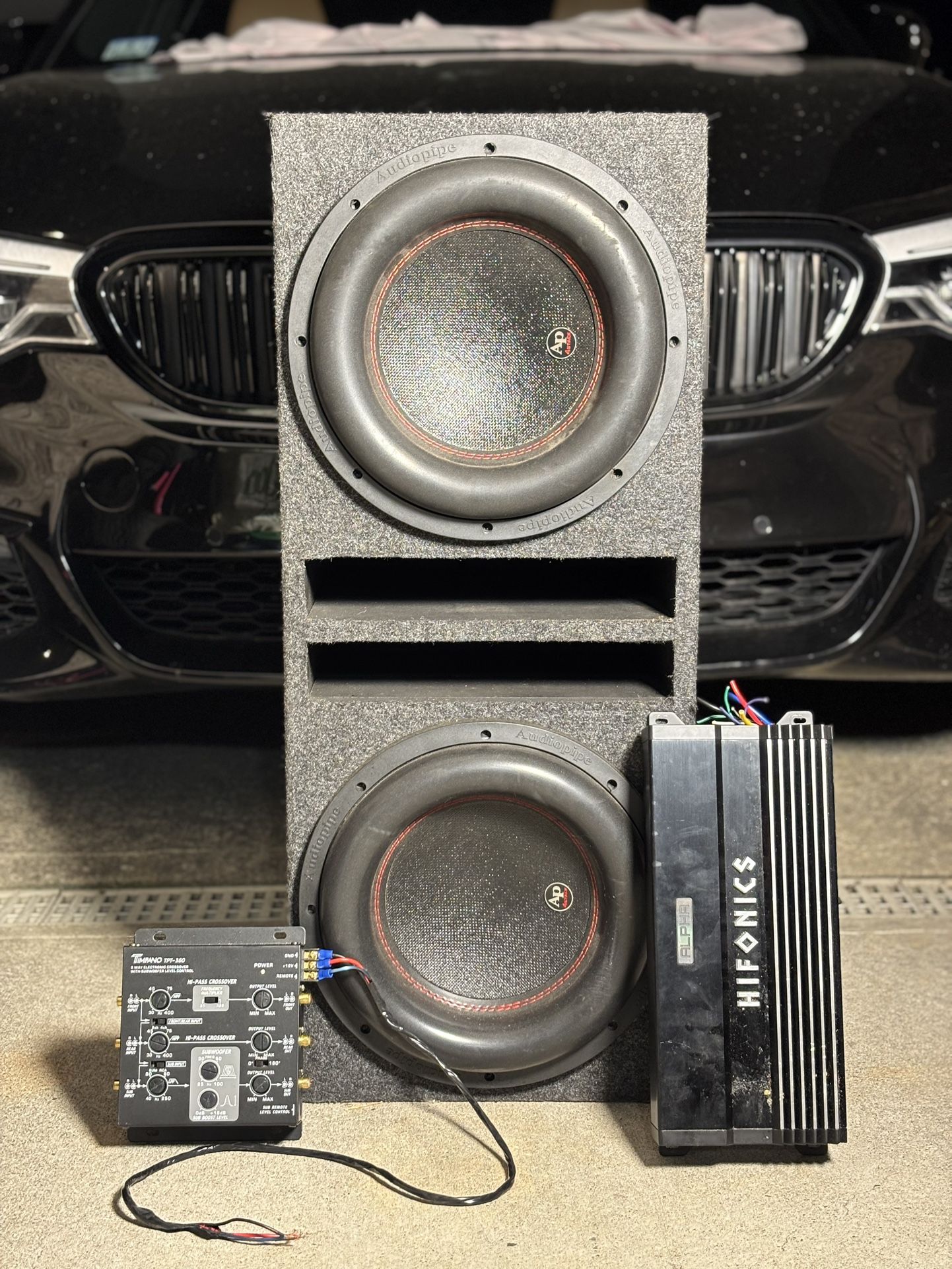 Car Audio Bass Setup – Dual 12” Audiopipe Subs ++ Crossover