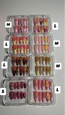 Nails press on handmade