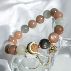 Natural Assorted Moonstone Bracelet 