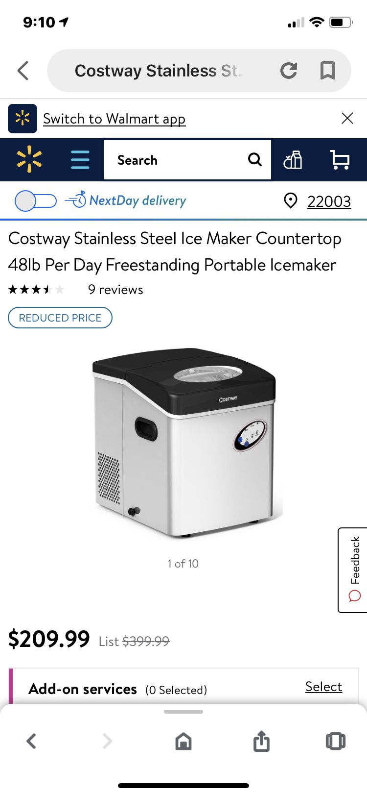 Ice maker counter top