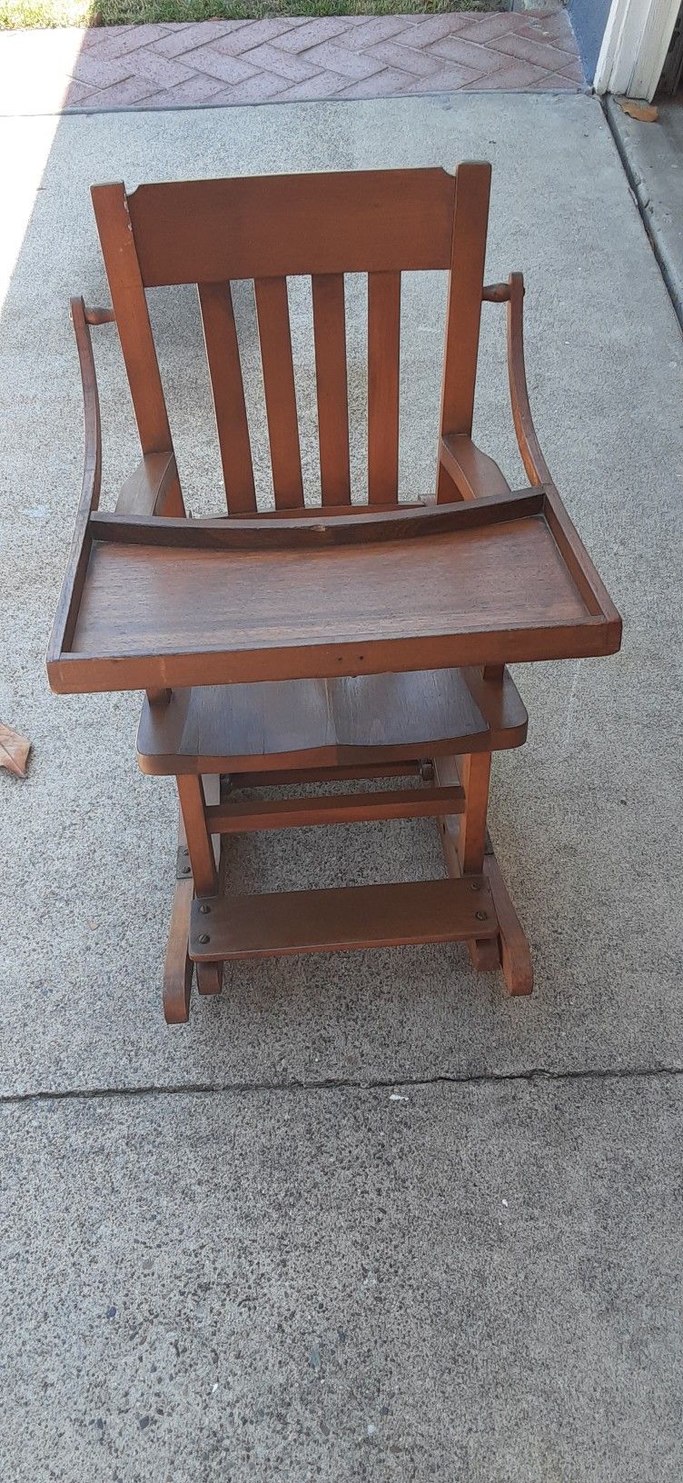 Antique Heywood Wakefield Convertible High Chair