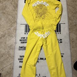 BRAND NEW Spider Worldwide × Young Thug Sp5der Yellow set all Sizes