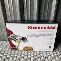 KitchenAid Spiralizer Attachment w/ Peel Core Slice 5-Blade Set KSM1APC