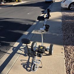Golf Club Powered Cart Bat Caddy X4 Like New!