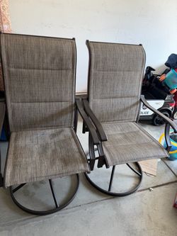 2 Patio chairs