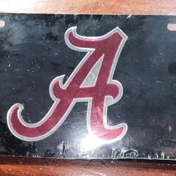 Crimson Tide License Tag, New