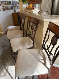 4 counter height chairs