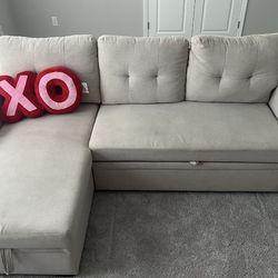 Apartment Perfect Sofa w/Store and Bed - 2 in 1 - SAME DAY DELIVERY