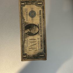 Printed $1 note, series 1928A