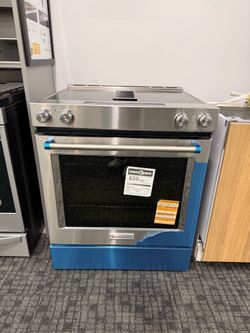 KITCHENAID 30” ELECTRIC DOWNDRAFT 4 BURNER RANGE - WARRANTY- NEXT DAY DELIVERY - PAYMENT PLANS