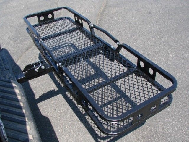 New 60x20 500lb Foldable Steel Hitch Carrier Rack Luggage Basket Canasta Para Maletas Maleton 