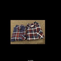 Get 2! Garage Petite S Women’s Plaid Dress Shirts EUC long sleeve flannel soft