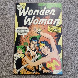 VINTAGE 1957 VOL. 1 #94 WONDER WOMAN WOOD WALL PLAQUE  13" X 19" ROBIN HOOD RARE