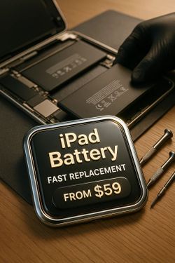  iPad Battery Replacement – Fix Charging or Dying Tablets – $59+