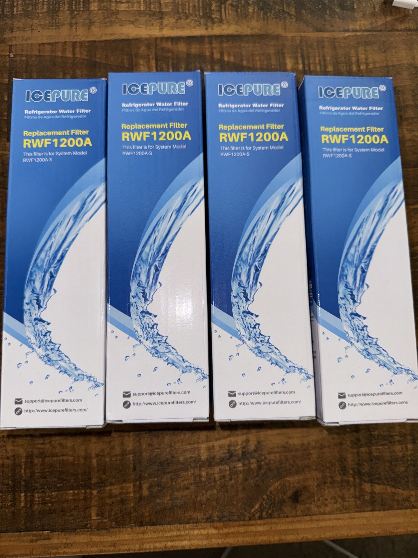 4 IcePure RWF1200A Refrigerator Filters For LG Refrigerators 
