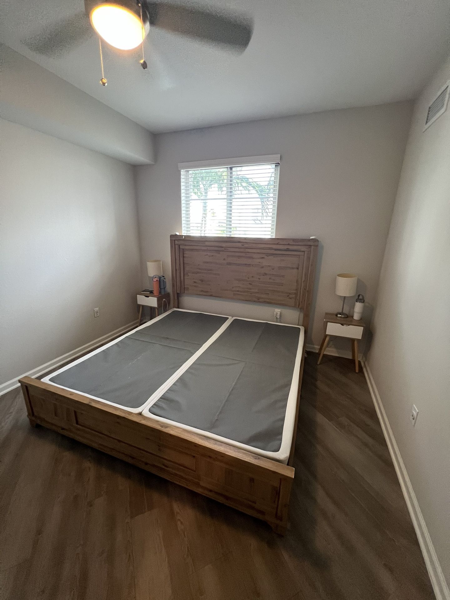 King Bed frame With box spring
