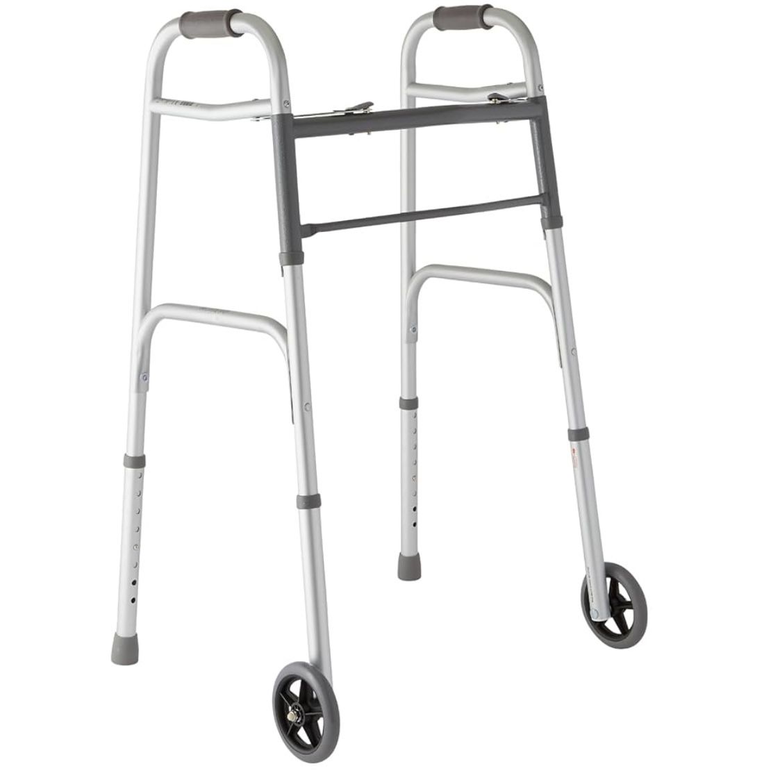 Medline Lightweight Two Button Folding Walker