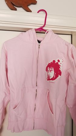 Bob Marley girls pink zip up hoodie size large