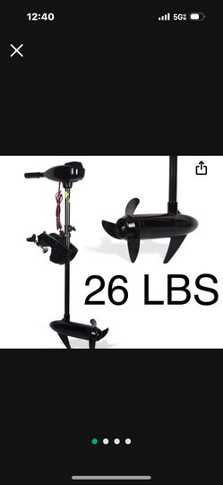 26 LBS Trolling Motor Thrust 8 Speed Electric Outboard Trolling Motor for Fishing Boats Fresh & Saltwater