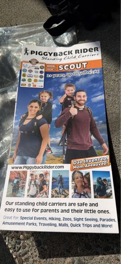 Piggyback rider Standing toddler carrier
