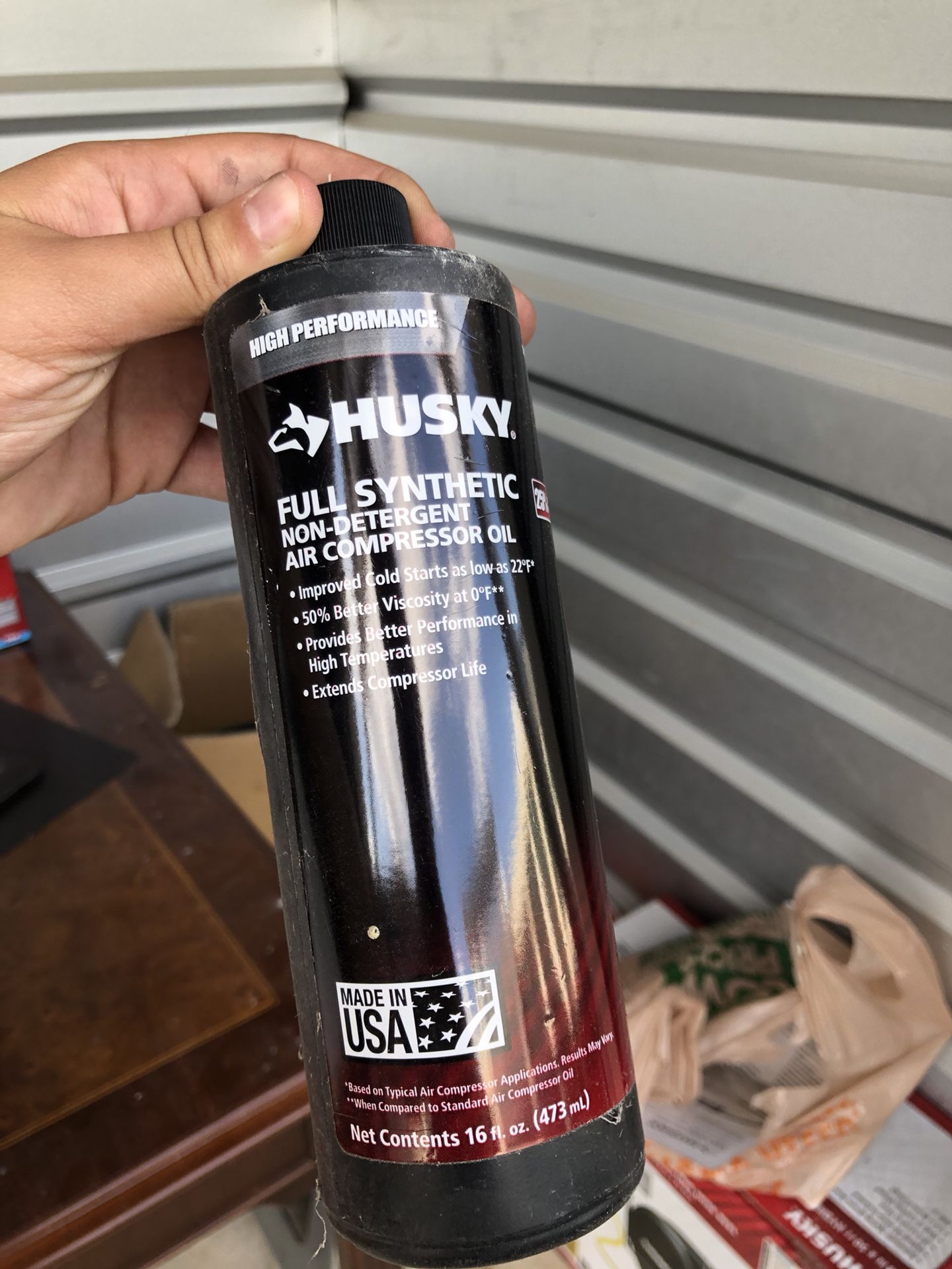 Full synthetic non detergent air compressor oil