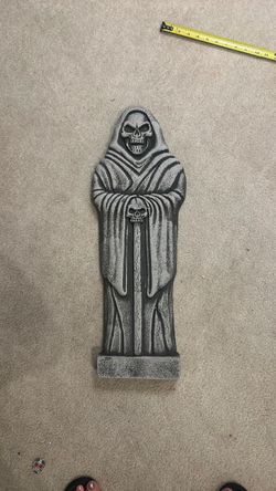 Grim Reaper Halloween Tombstone Decoration