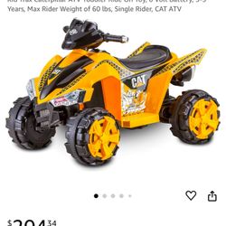 Kid Trax Caterpillar ATV Toddler Ride On Toy