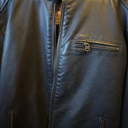 Levy Faux Leather Jacket Size Large