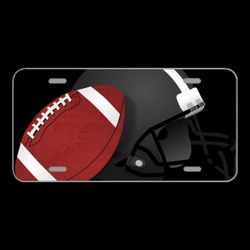 License Plate Novelty Car Front American Football Football Ball