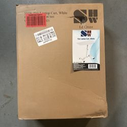 Tim laptop cart white
