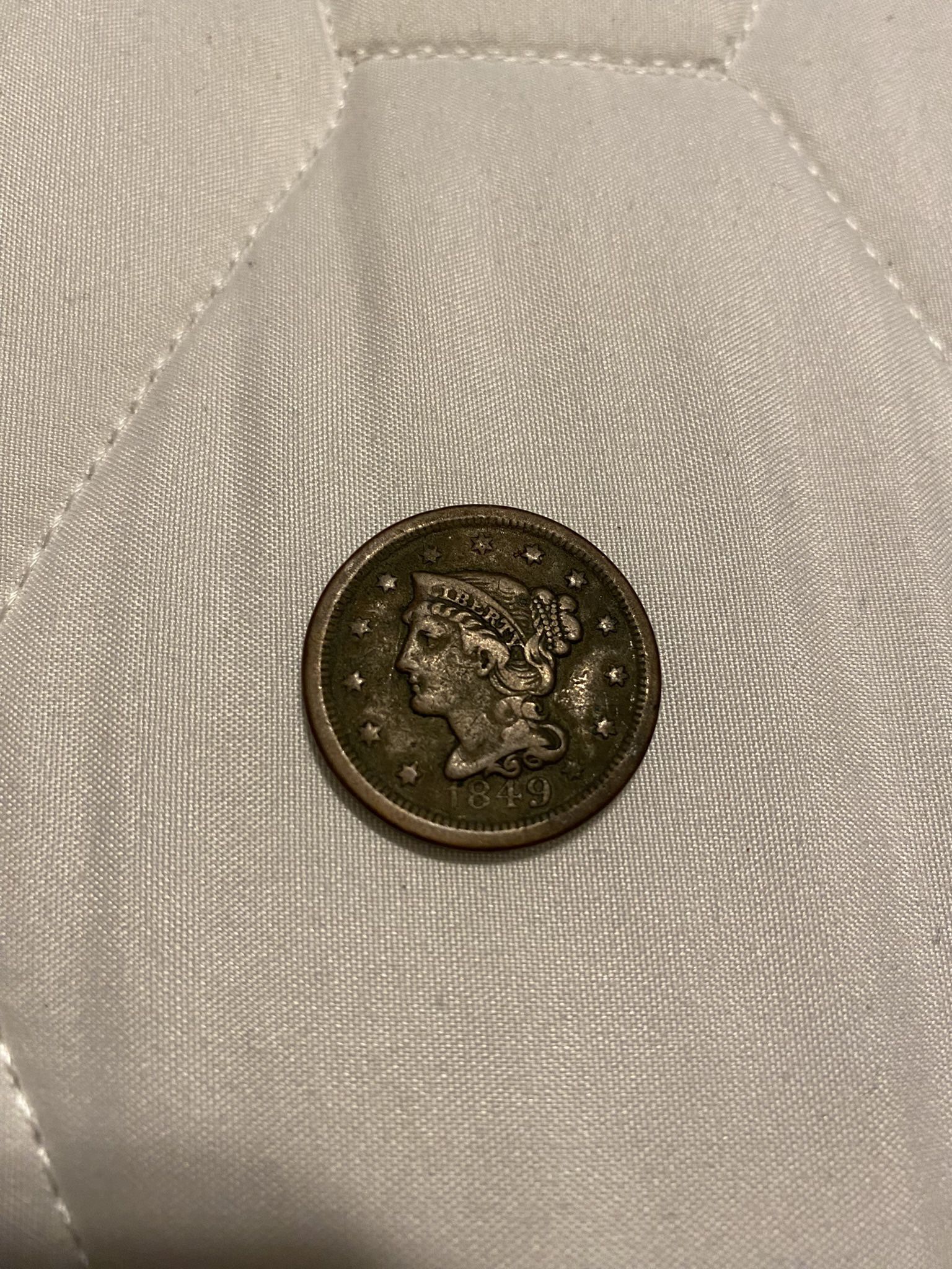 1849 Braided Hair Cent