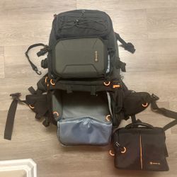 TARION PB-01 Professional 2-in-1 Camera Backpack (Black, 25L)