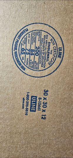 Moving boxes.