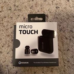 Rowkin Micro Touch Control True Wireless Earbuds for Android & iPhone (Black)