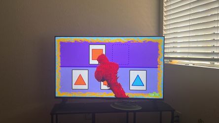 45 inch Roku Flat Screen LED TV on Stand