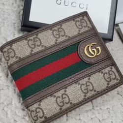 Men’s Gucci Wallet Monogram Brown GG Wallet Marmont Authentic 