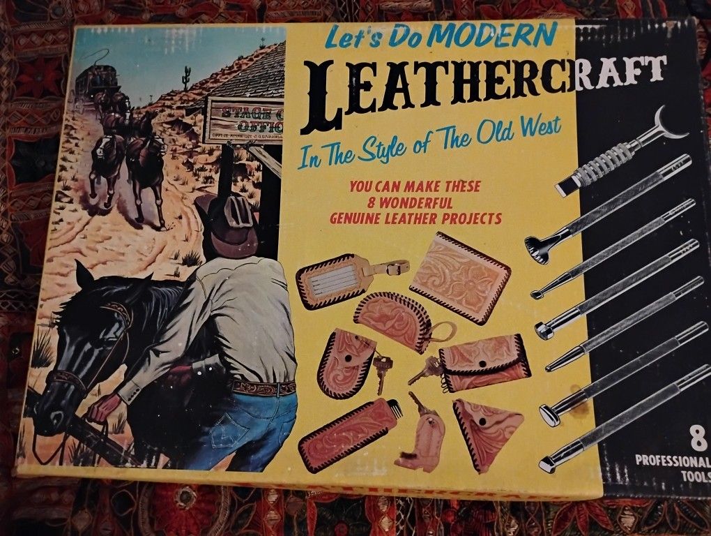 Vintage Leather Crafting Set
