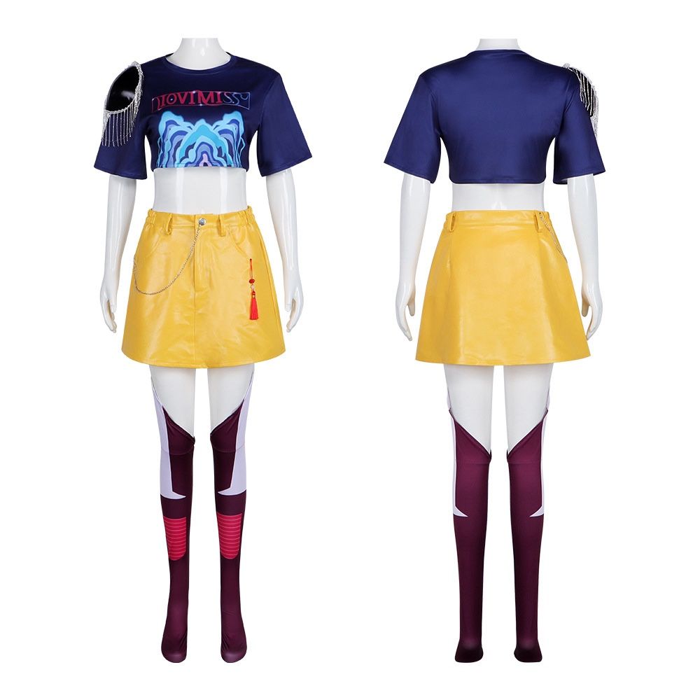 KPop Demon Hunters Mira Cosplay Costume Women Party Outfit 