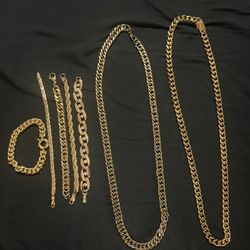 Gold Filled Chains/bracelets. 