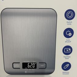 Food Kitchen Scale, Digital Stainless Steel 18x14 cm New