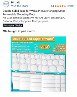 Double Sided Tape for Walls