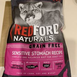 Redford Naturals Sensitive Stomach Dry Cat Food, 12 Pounds New