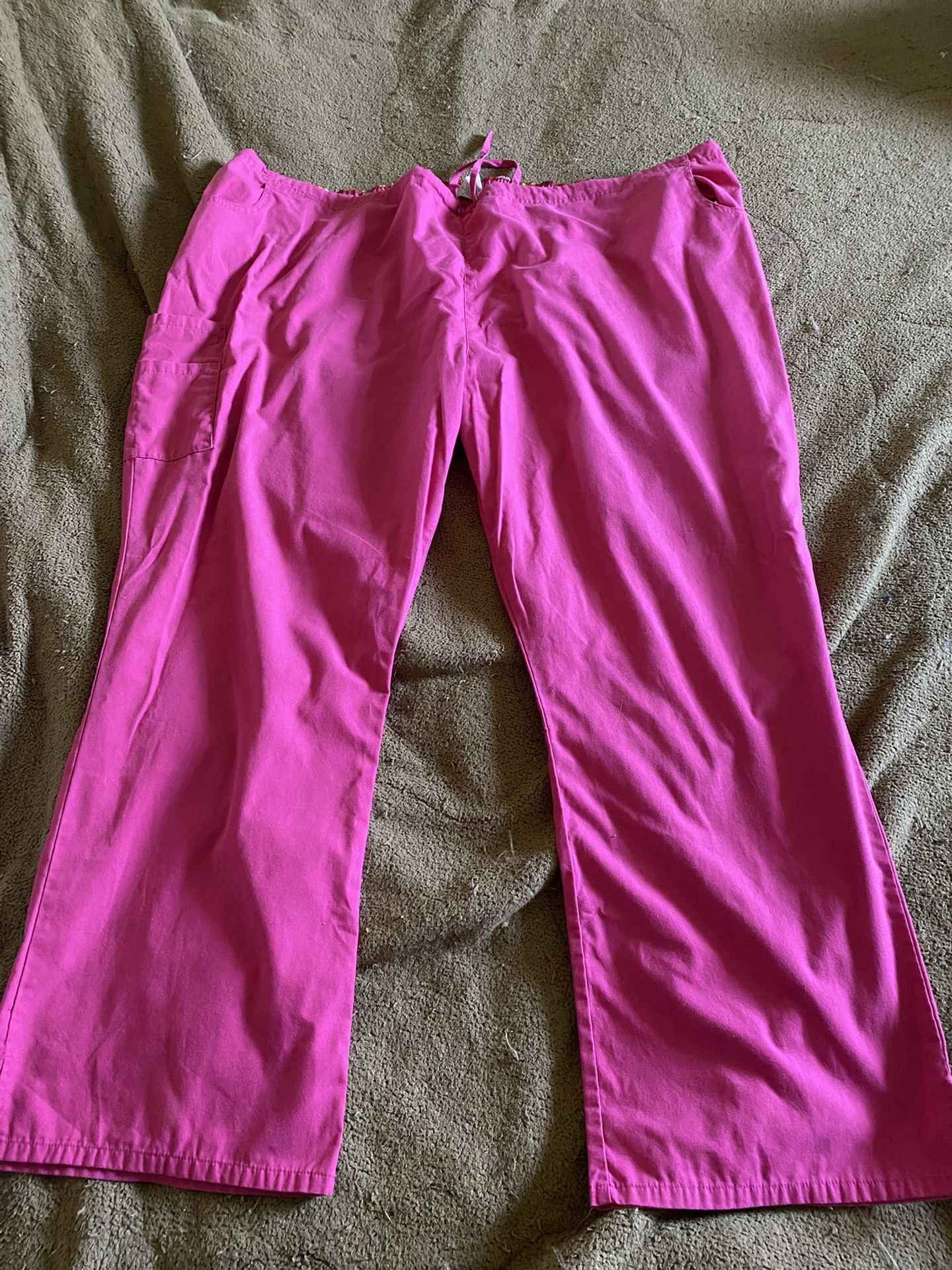 Pink Plus Size Scrub Bottoms (blemish)