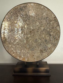 Decorative large plate with stand