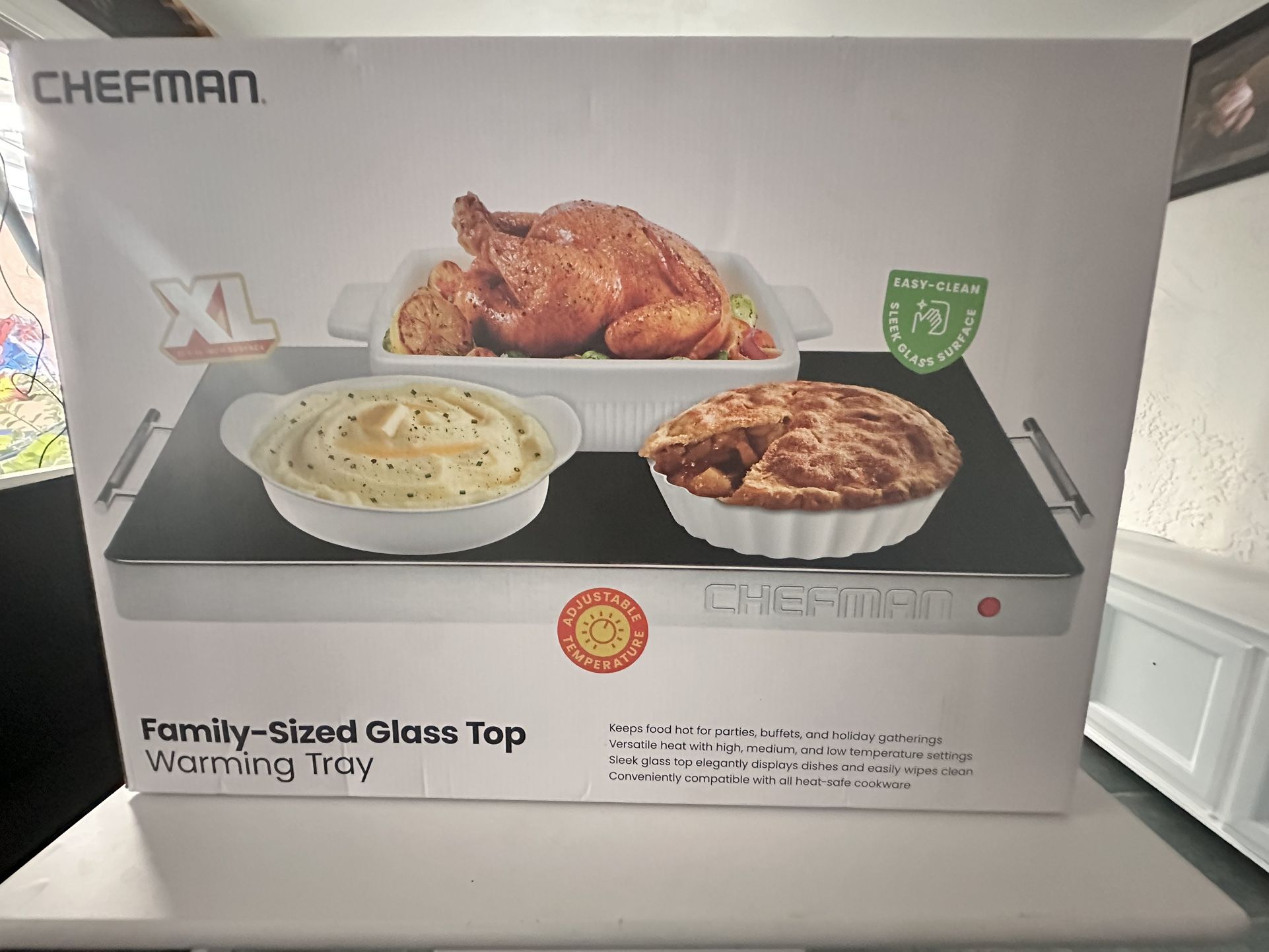 ChefMan Glass Top Warming Tray